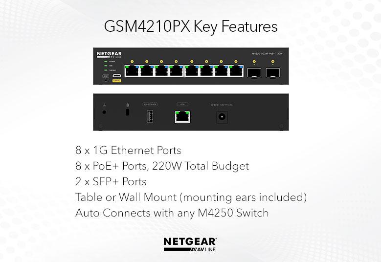 AV LINE M4250-8G2XF-POE+ (GSM4210PX)
